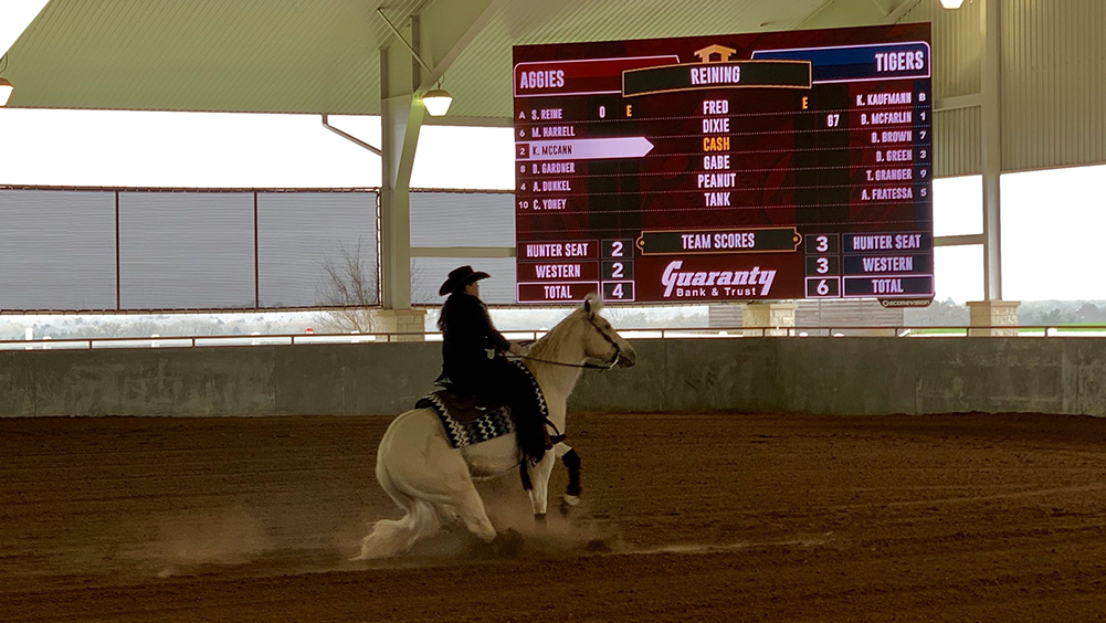 oW2717 LED Equestrian Video Scoreboard at Texas A&M University 3 Reining