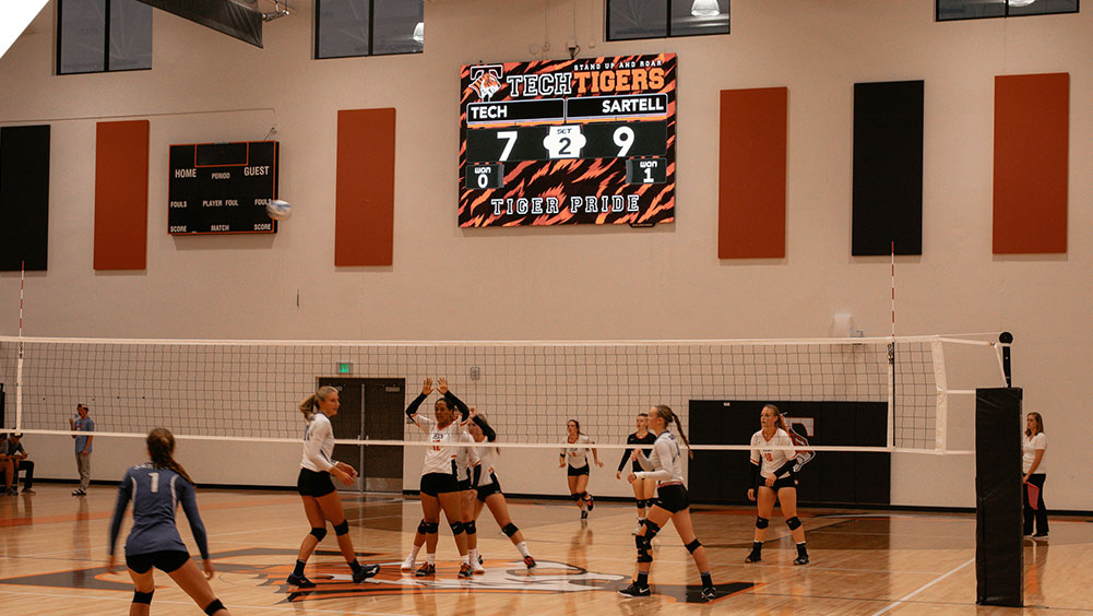 LED Volleyball Video Scoreboard at St Cloud Tech High School