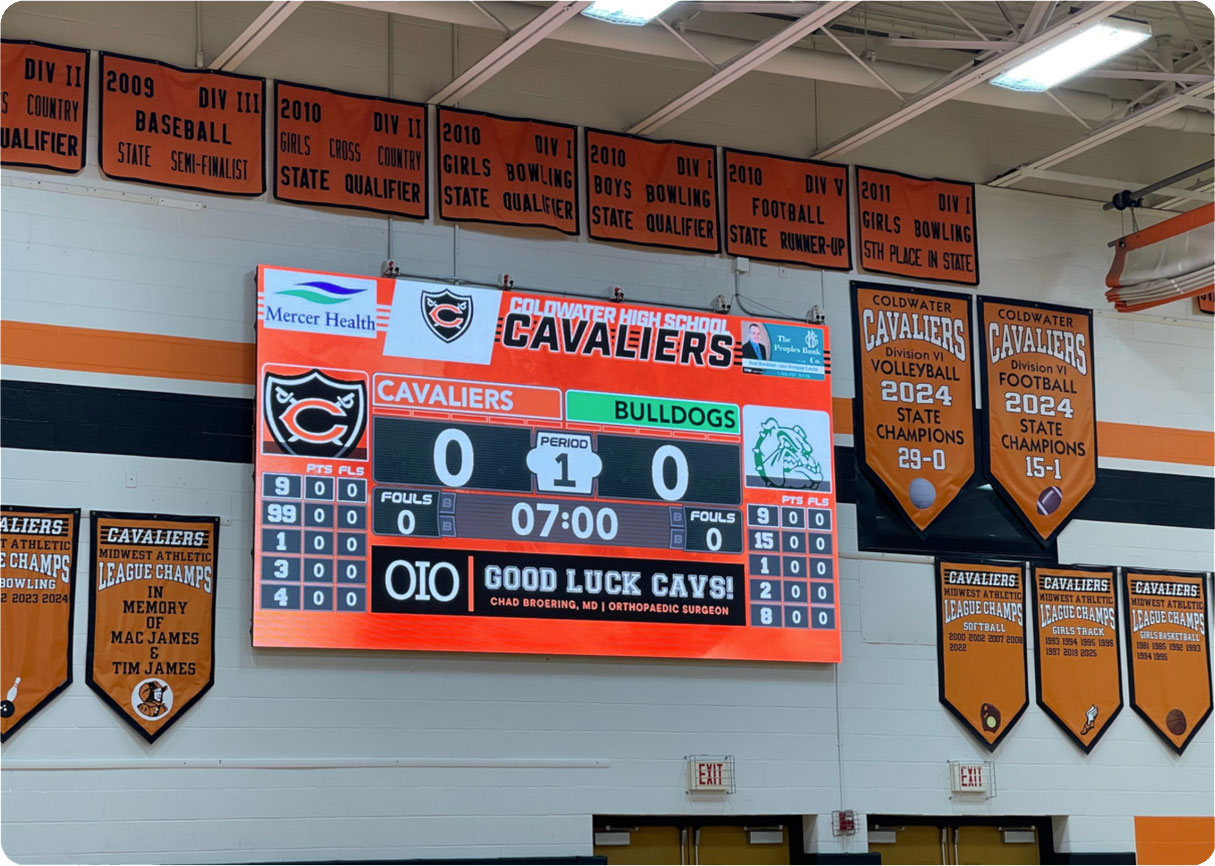 Coldwater High School Basketball Scoreboard