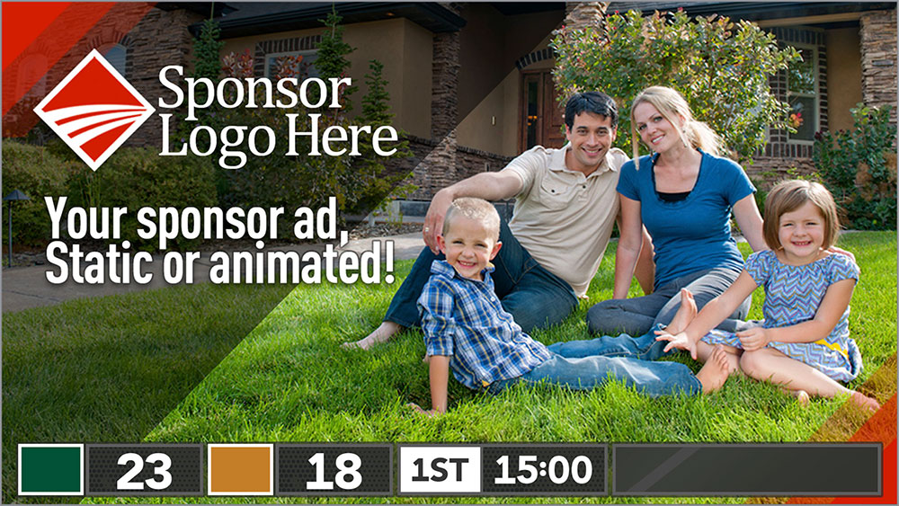 ScoreVision Scoreboard with Advertising