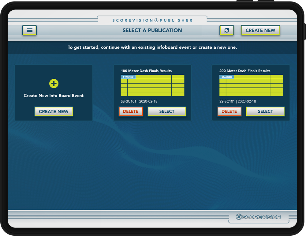 ScoreVision Publisher App