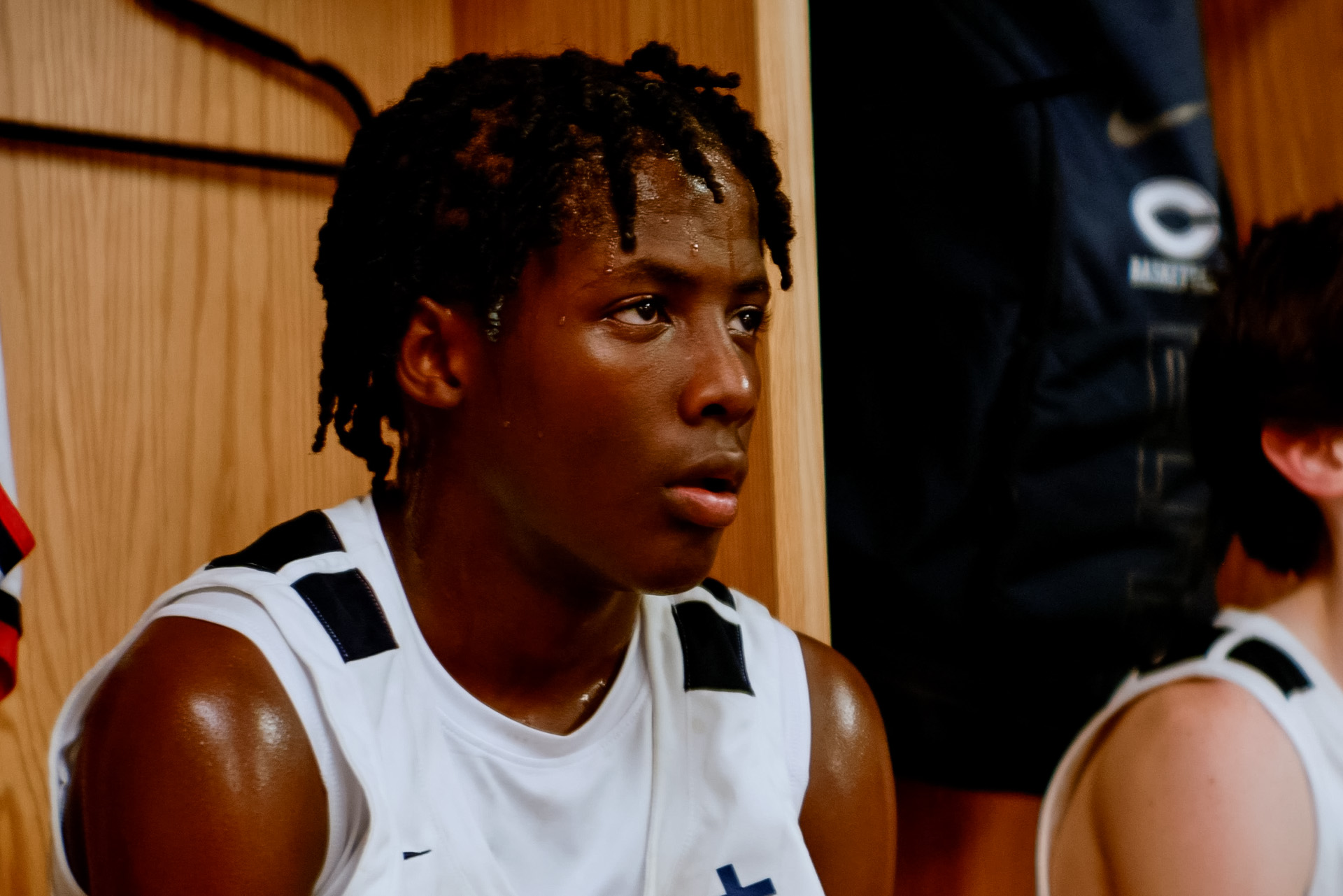 Focused and ready—Christopher Columbus basketball prepares for the next moment.